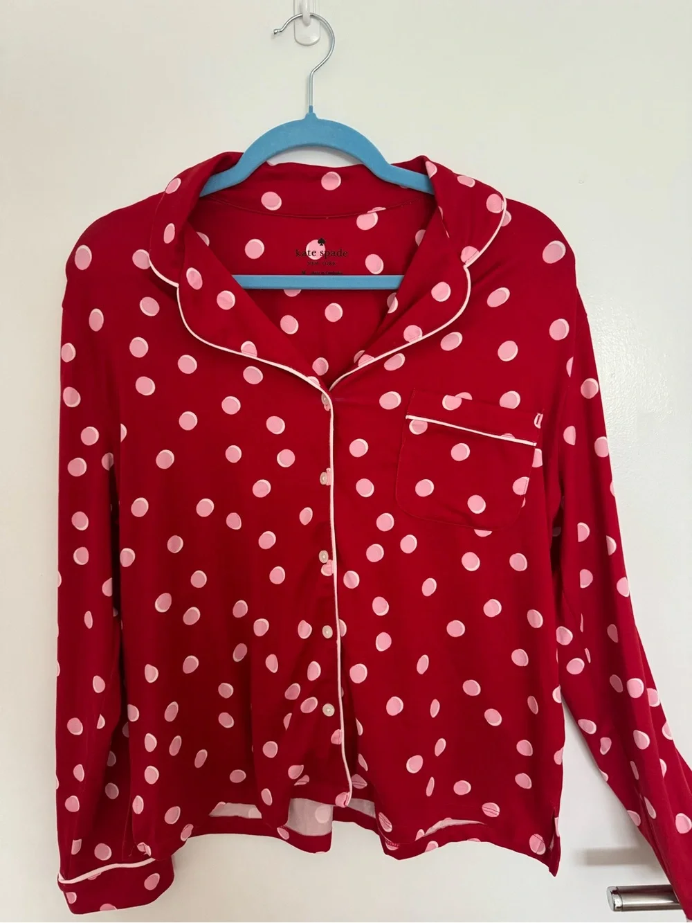 kate spade | Pajama Set | Long Sleeve Long
Notch Collar - Picture 3 of 6